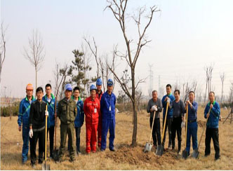 赫邦公司组织“同植一棵树，共获一片绿”植树活动