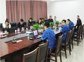湖北省仙桃市中星电子有限公司董事长赵中友一行来赫邦公司调研交流