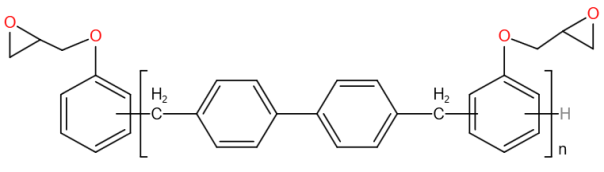 联苯苯酚型环氧树脂分子结构