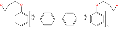 联苯苯酚型环氧树脂分子结构