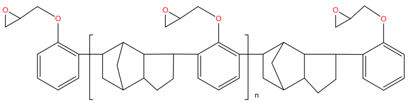 DCPD苯酚环氧树脂分子结构
