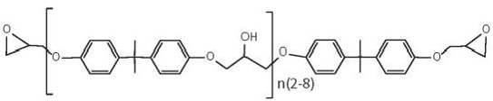 溶剂型环氧树脂分子结构图