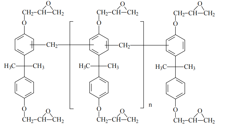 双酚A酚醛环氧树脂分子结构图