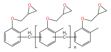 邻甲酚醛环氧树脂分子结构图