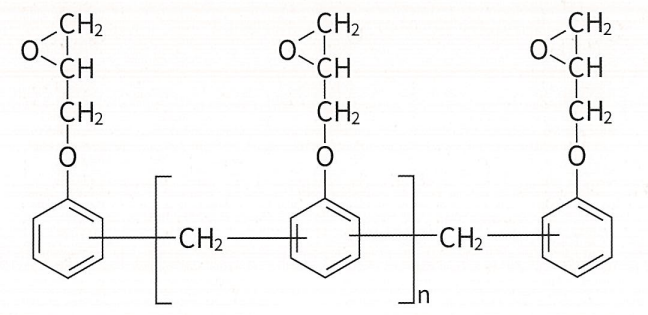 苯酚酚醛环氧树脂分子结构图