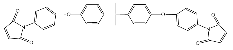 苯醚双酚A型马来酰亚胺分子结构图