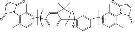 含茚环型马来酰亚胺分子结构图
